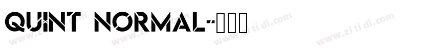 quint normal字体转换